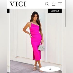 Vici one shoulder dress